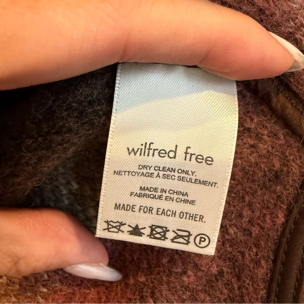 NWT Aritzia Wilfred Free The Ganna Crop Italian Wool Plaid Shacket - Womens S - Picture 6 of 9